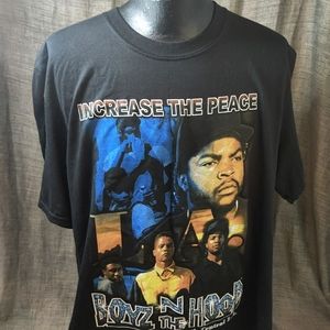 Increase The Peace L Ice Cube Boyz N The Hood Shirt 30" collar to hem 18" pit